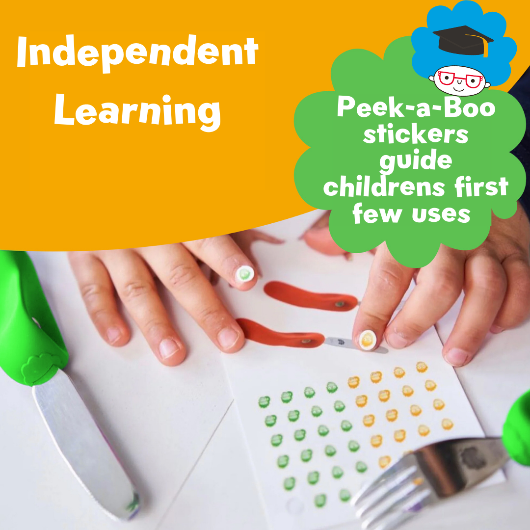 Stickers to Show Little Ones Where Fingers Go