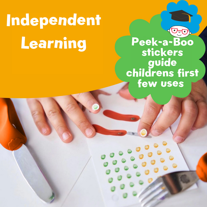 Sztućce dla dziecka ORANGE nóż i widelec