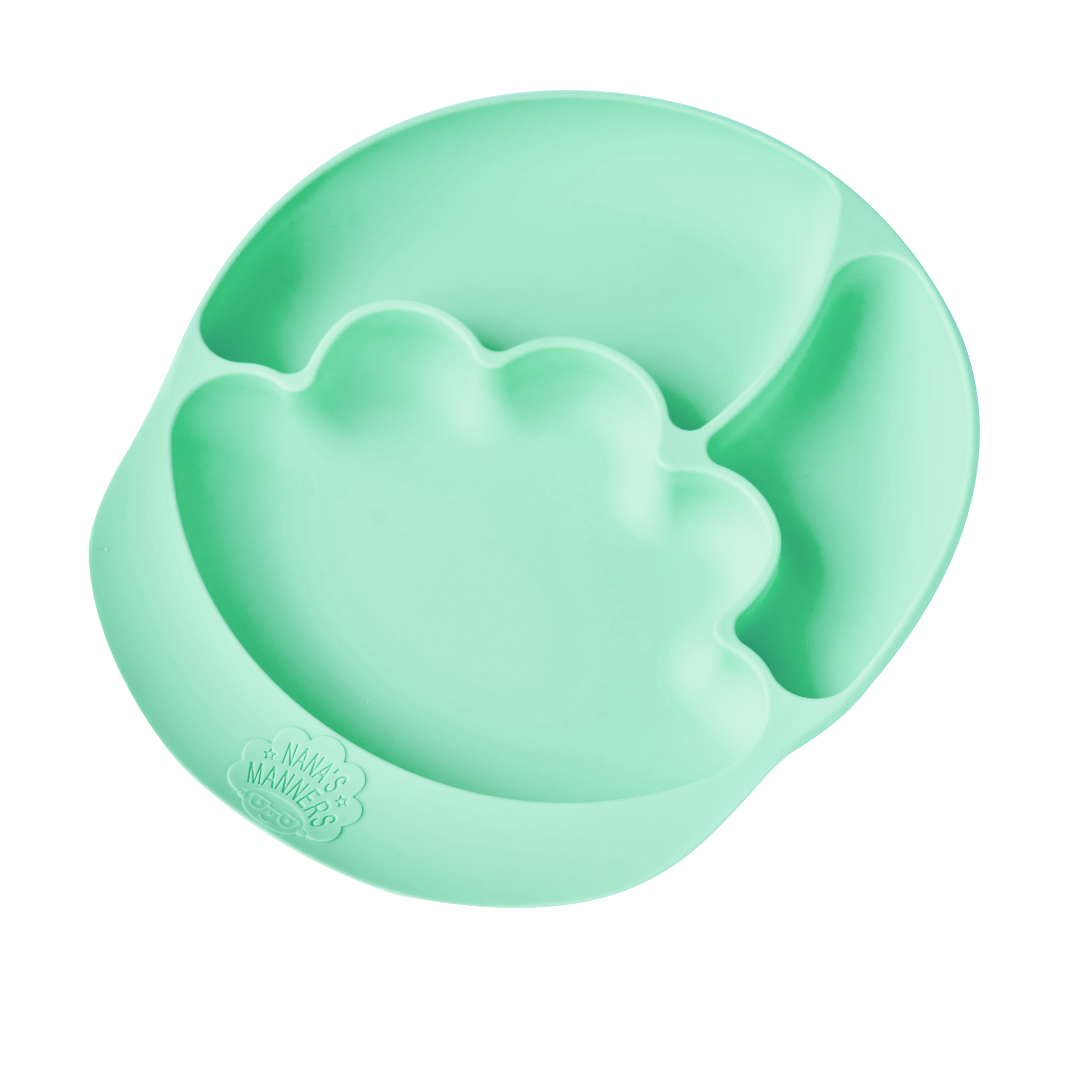 Talerz silikonowy trójdzielny z przyssawką