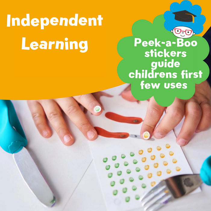 Sztućce dla dziecka TEAL nóż i widelec