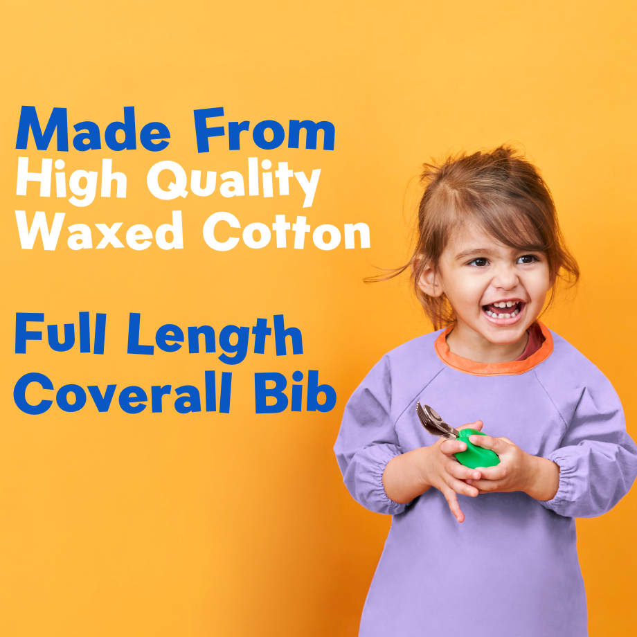 Full length Coverall Bib, for Mealtimes or Messy Play