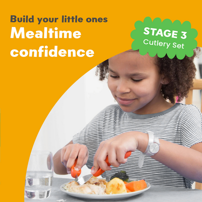 Sztućce dla dziecka ORANGE nóż i widelec