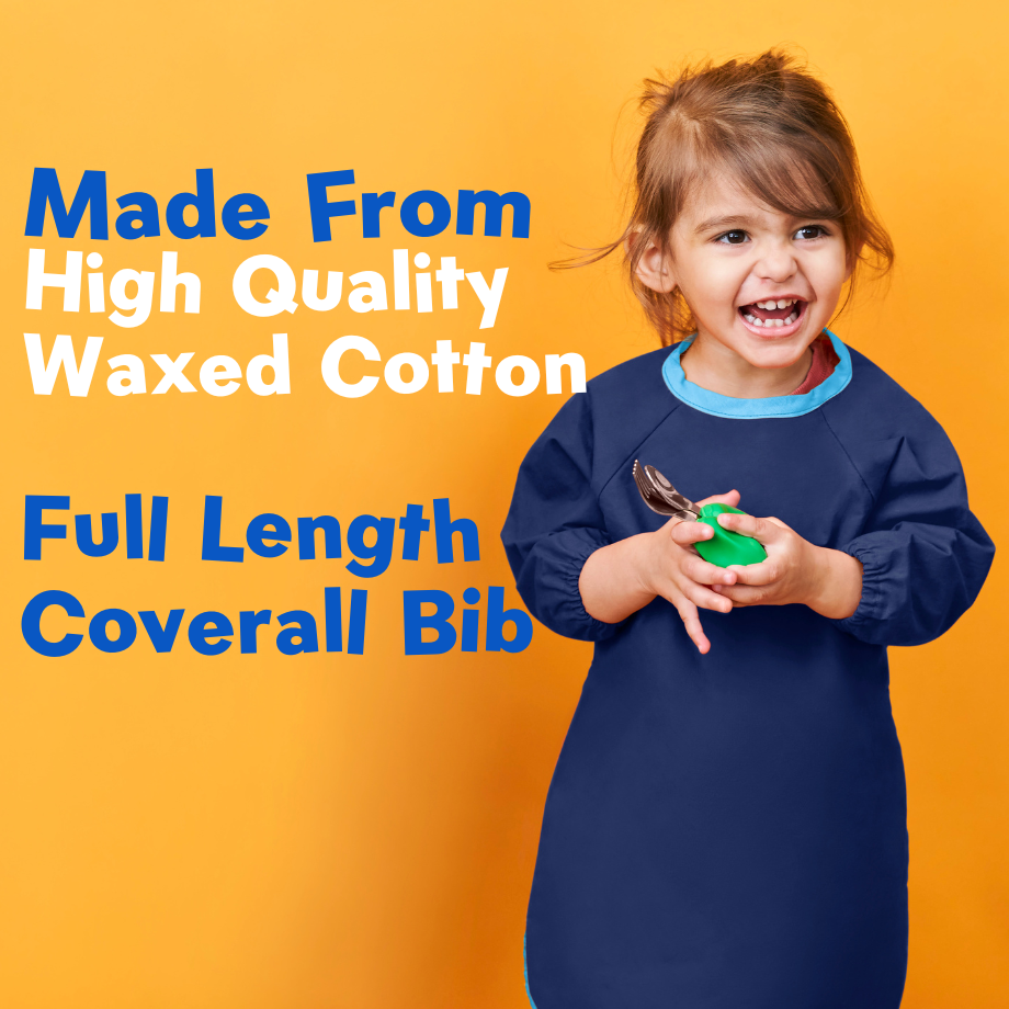 Full length Coverall Bib, for Mealtimes or Messy Play