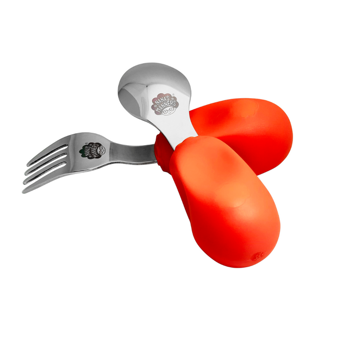 Couverts First STAGE 2 pour enfant 12 mois+ Orange