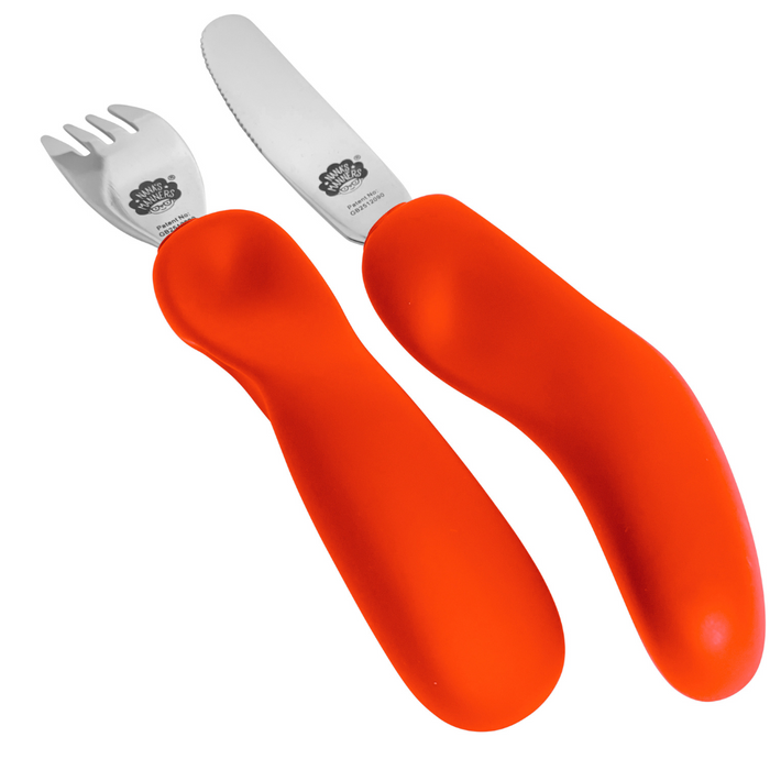 Sztućce dla dziecka ORANGE nóż i widelec