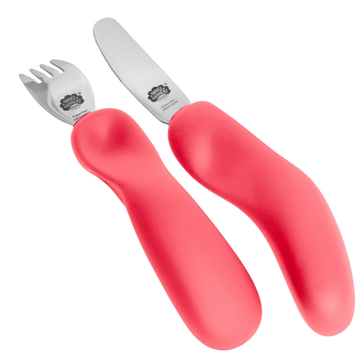 Sztućce dla dziecka PINK nóż i widelec