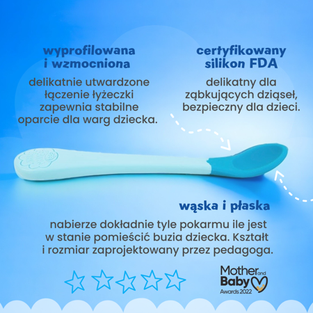 Etap 1 - Łyżeczki do karmienia - zestaw 3 sztuk mix kolorów