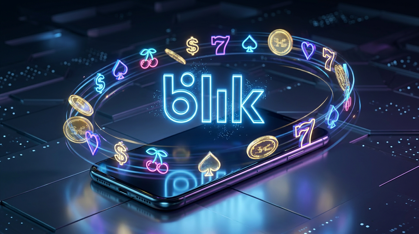  Futurystyczna wizualizacja płatności BLIK w kasynie online 2026 